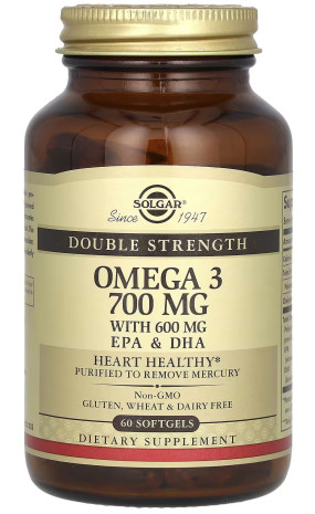 Double Strength Omega-3 700 mg Жирные кислоты, Double Strength Omega-3 700 mg - Double Strength Omega-3 700 mg Жирные кислоты